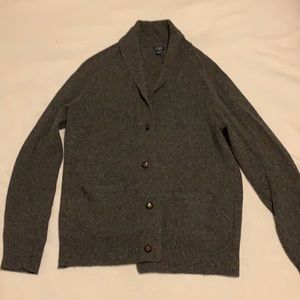 Men's J. Crew Cardigan - Dark Grey - Medium
